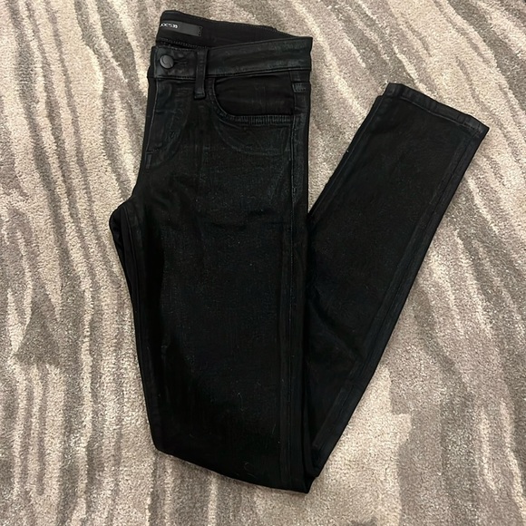 Joe’s Jeans Black Skinny Coated Jeans - Picture 1 of 12